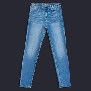 American Eagle AE Super Soft Super High Rise Waisted Light Blue Jeggings Skinny